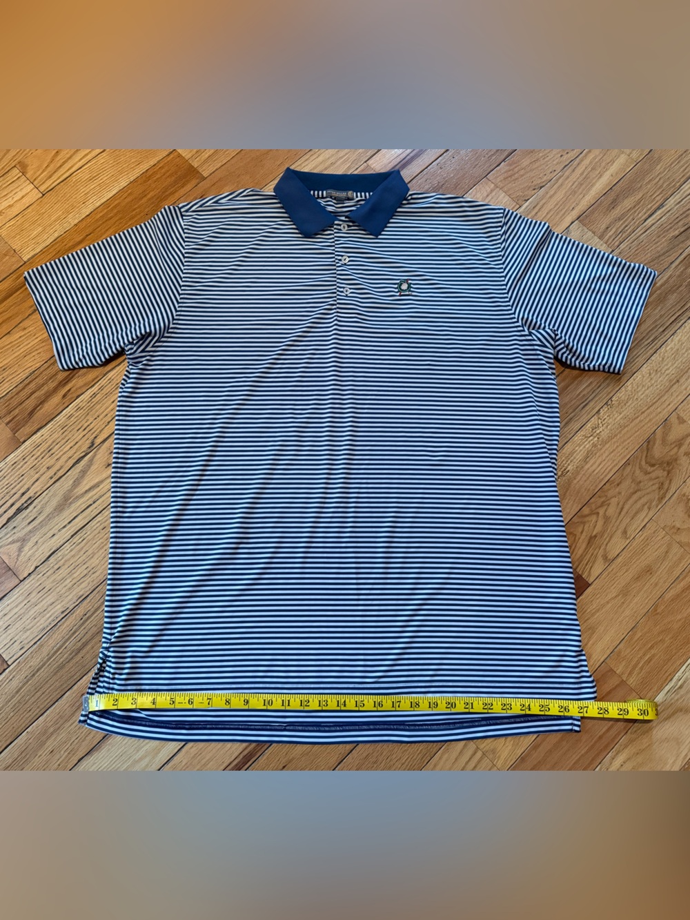 PETER MILLAR Indian Head Golf Club Summer Comfort Golf Polo Blue/White Size XXL - Picture 12 of 13